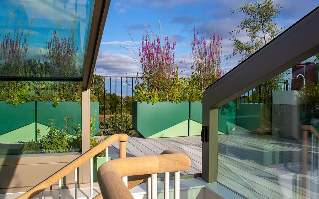 indoor outdoor roof terrace