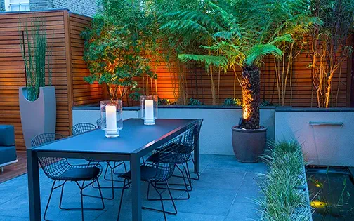 modern courtyard garden