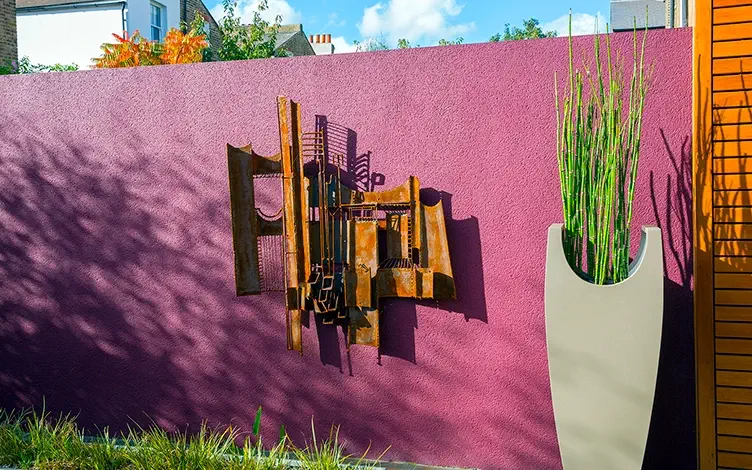 courtyard wall sculpture