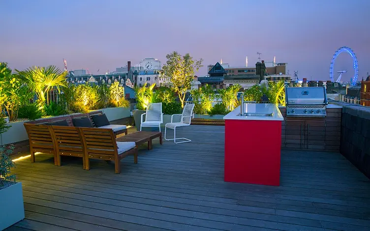 roof garden lighting