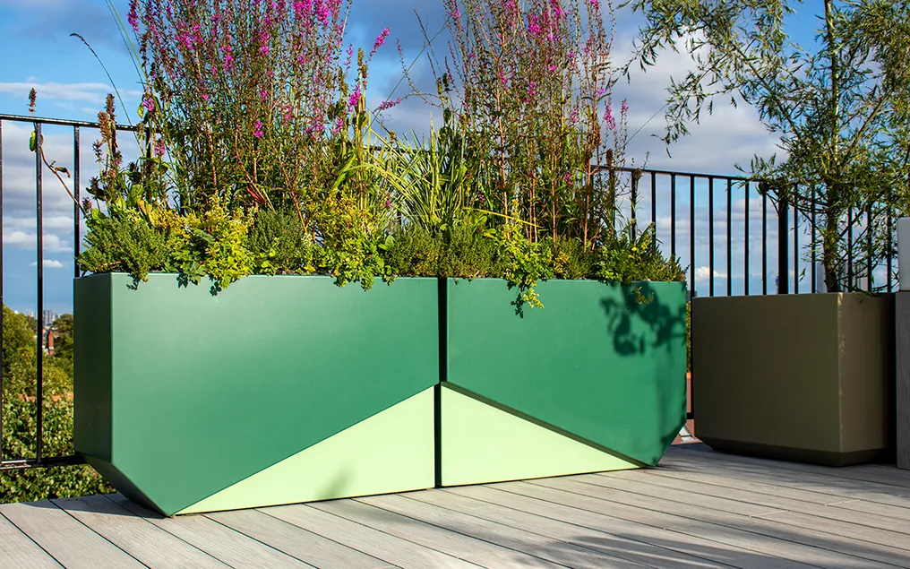 unique roof garden planters